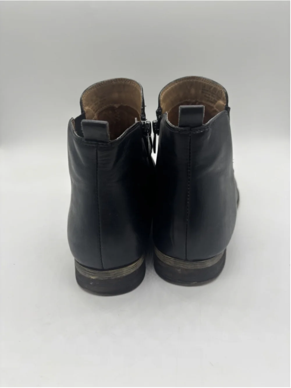 Franco Sarto Kampton Black Leather Chelsea Ankle Boots Women’s Size 10 M